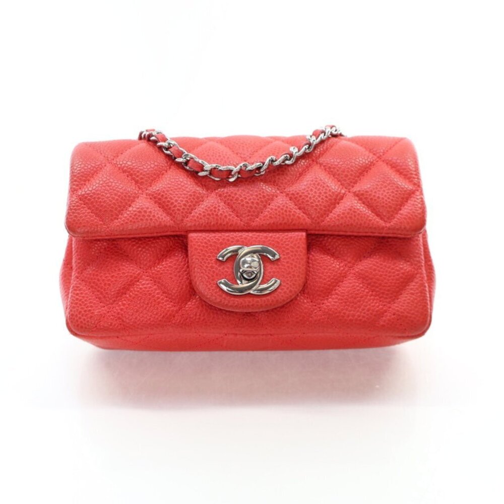 Chanel Mini Caviar Rectangular Classic Single Fla… - image 1